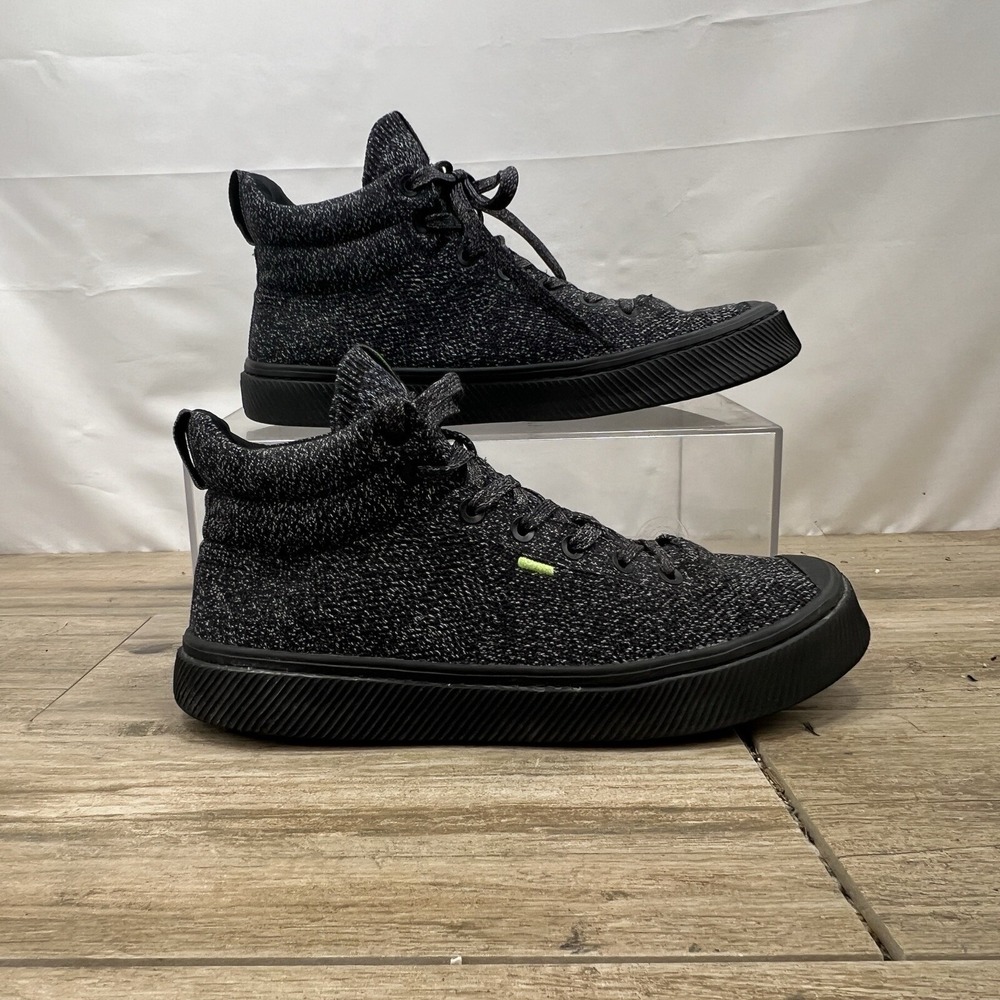 Cariuma Gray Knit Bamboo Walking Shoes Womens Size 9.5 High Top‎ Sneakers